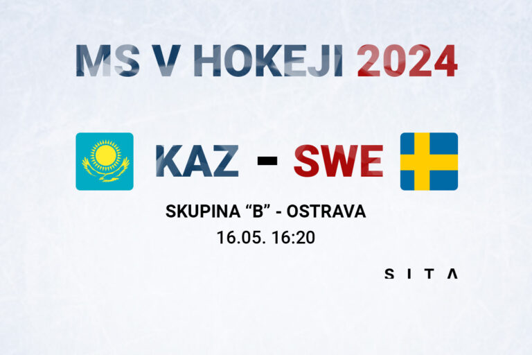 MS v hokeji 2024: Kazachstan – Švédsko (online)