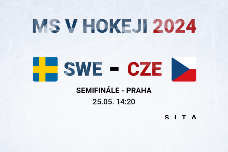 Semifinále MS v hokeji 2024 (Švédsko – Česko): Hrá sa druhá tretina, v prvej padli štyri góly (online/video)