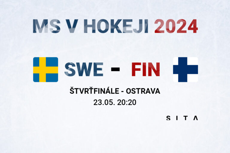 MS v hokeji 2024 (štvrťfinále): Švédsko – Fínsko (online)