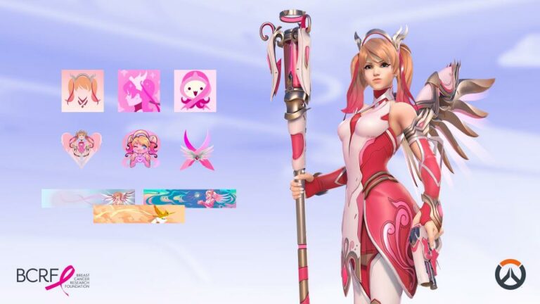 Overwatch 2 oživuje kozmetiku Pink Mercy na charitatívnu zbierku