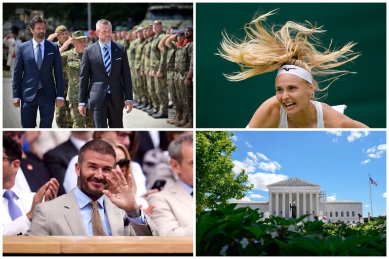 Top foto dňa (1. júl 2024): Bojové zoskupenie NATO na Slovensku, imunita pre USA prezidentov a Wimbledon