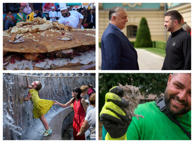Top foto dňa (2. júl 2024): Orbán v Kyjeve, gigantický sendvič a vrtochy letného počasia
