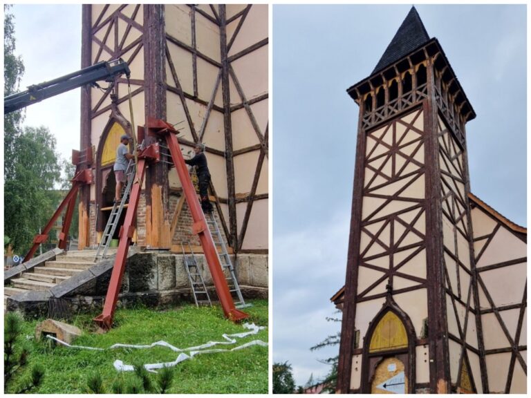 Havarijný stav veže kostolíka v Starom Smokovci sa podarilo zažehnať, na celkovú opravu však nemajú dostatok financií (video)