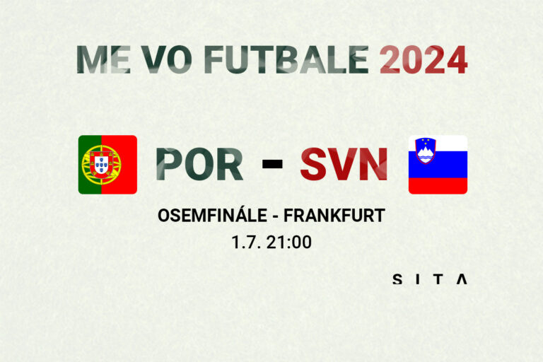 ME vo futbale 2024 (osemfinále): Portugalsko – Slovinsko (online)