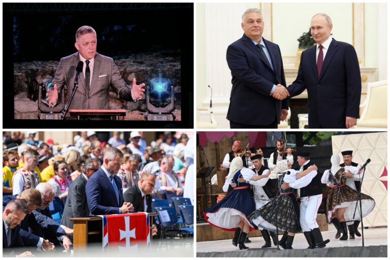 Top foto dňa (5. júl 2024): Fico prvýkrát na verejnosti, stretnutie Orbána s Putinom, festival Východná aj sviatok Cyrila a Metoda