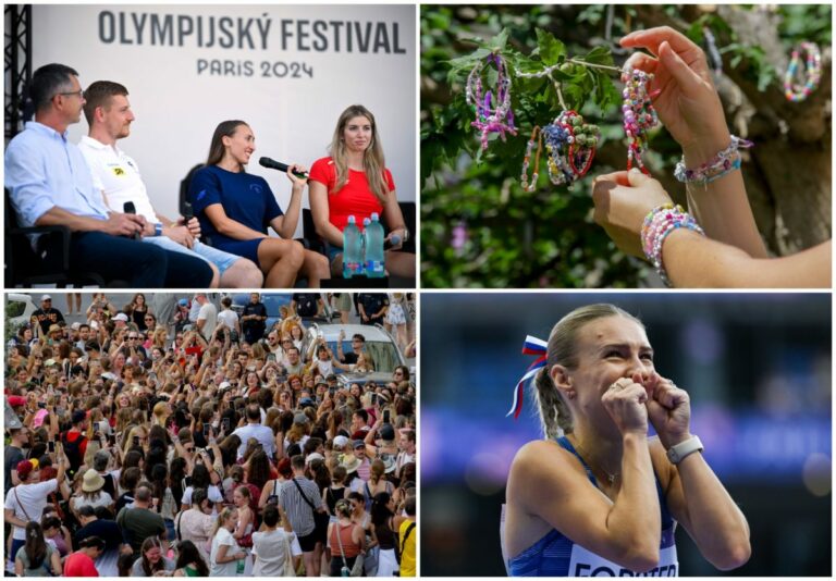 Top foto dňa (8. august 2024): Fanúšikovia Taylor Swift vo Viedni, slovenskí olympionici po návrate z Paríža aj sklamanie Forsterovej