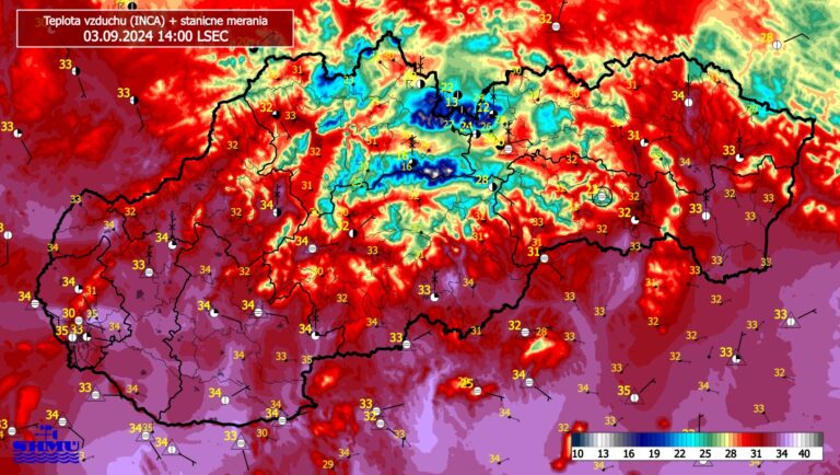 Meteorológovia zaktualizovali výstrahy a oranžová platí pre 26 okresov, ale absolútny rekord odoláva