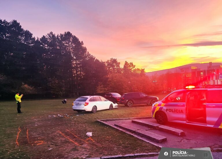 Vodič Audi pri Krematóriu zrazili chodkyňu, skončila v nemocnici (foto)