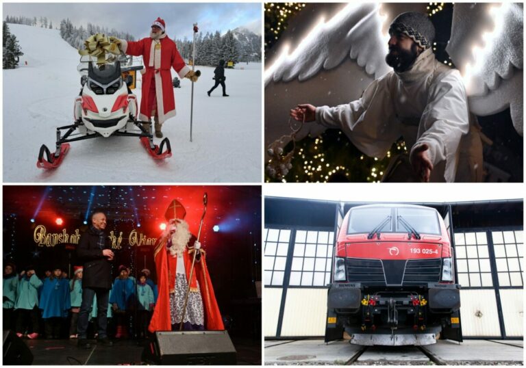 Top foto dňa (6. december 2024): Mikuláš v Banskej Bystrici, prvá lyžovačka na Štrbskom Plese aj predstavenie nových rušňov Vectron